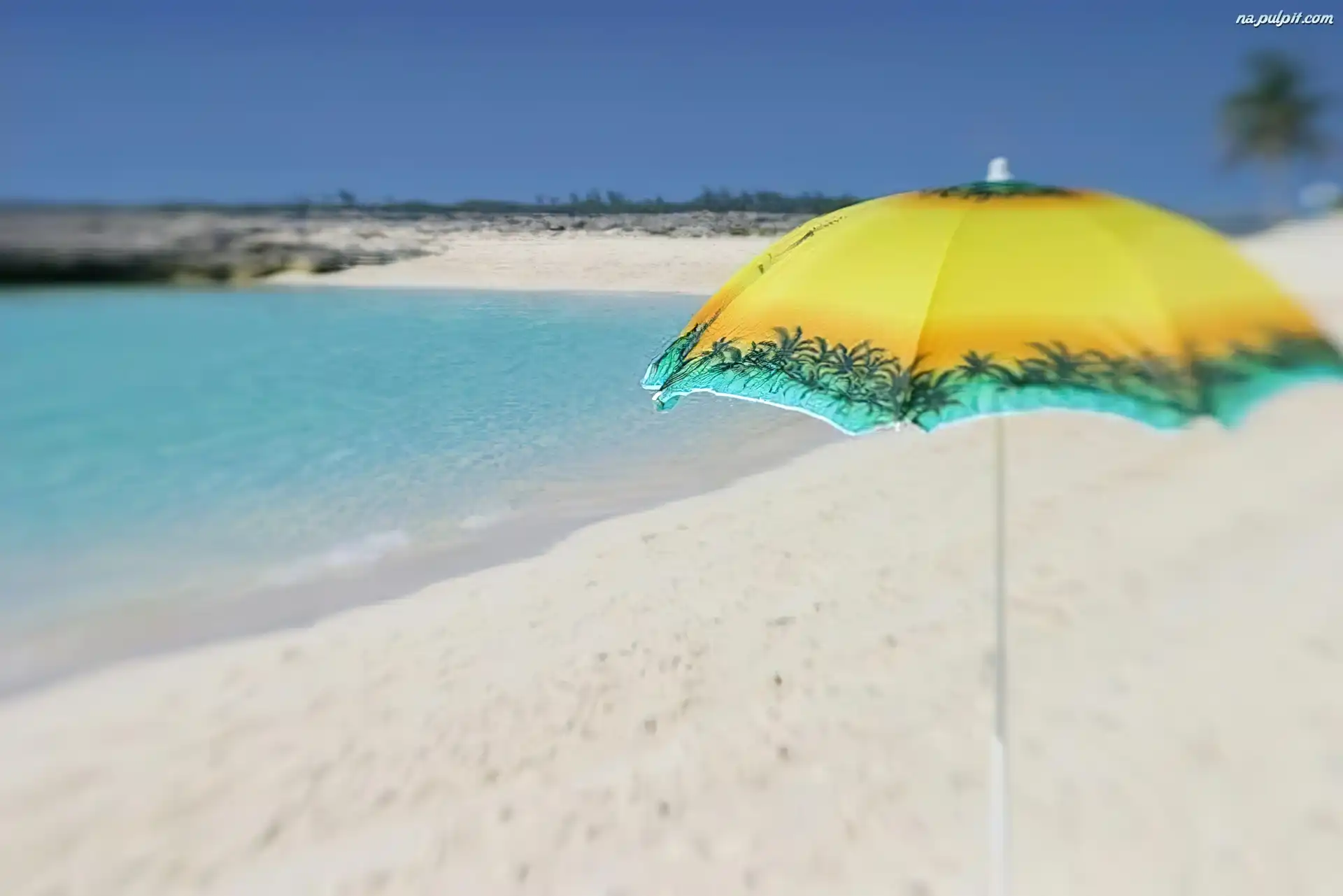 Parasolka, Plaża, Morze